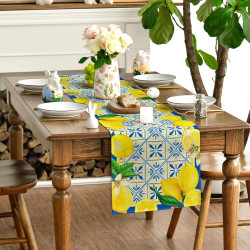 Lemon Pattern Table Runner